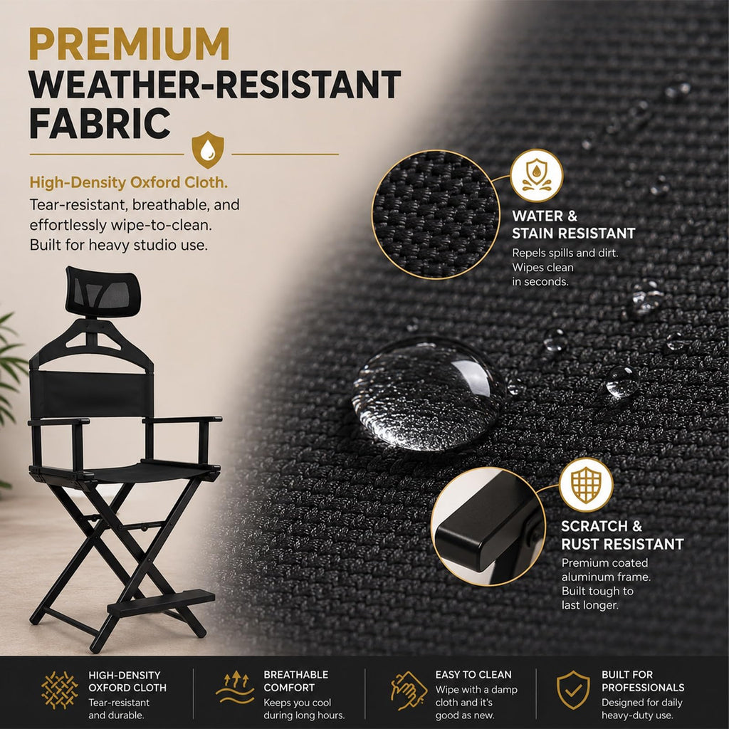 Extra Tall Foldable Makeup Artist Chair N6076