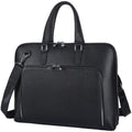 Black Leather 16" Laptop Briefcase Bag E746933