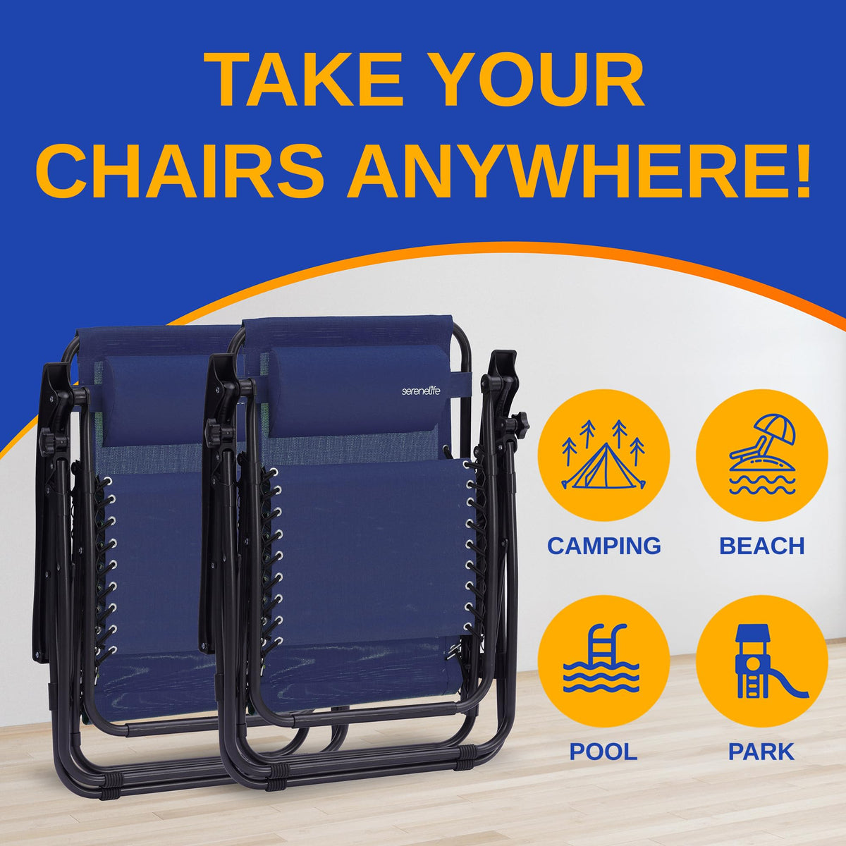 Zero Gravity Lounge Chair Set with Table T49075