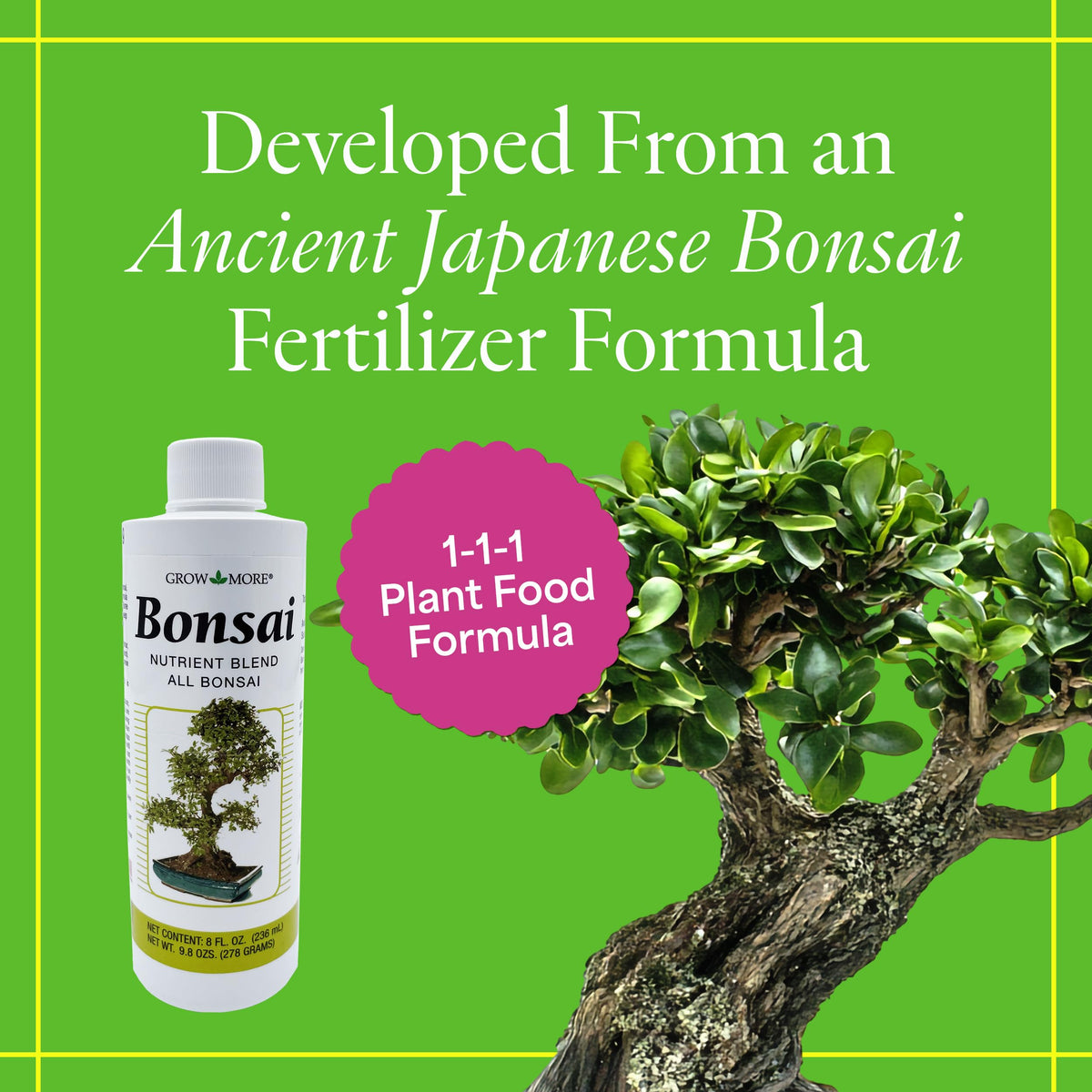 Organic Liquid Bonsai Fertilizer 8 oz Concentrate N110