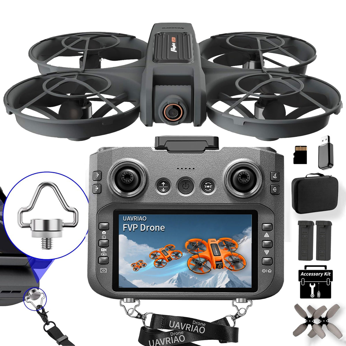 4.5-inch HD Screen Remote Control Drone with 2K Dual Cameras C172422