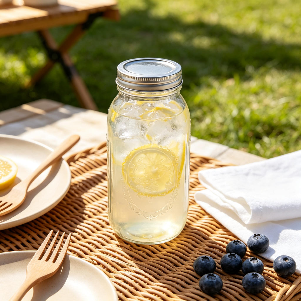 16Oz Regular Mouth Jars with Lids & Bands 12 Pack N971