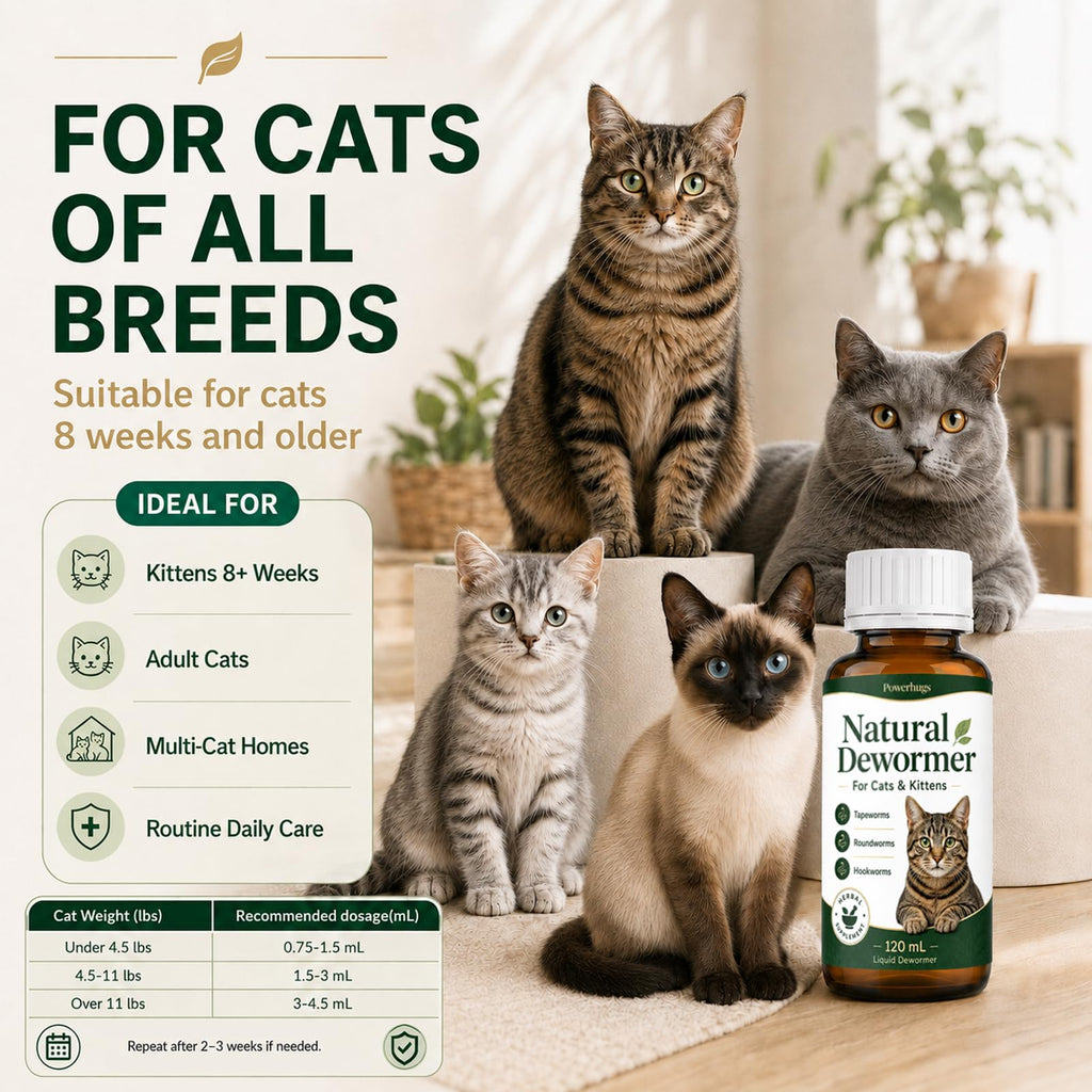 Broad Spectrum Cat Dewormer for Tapeworm, Roundworm & Hookworm K710615