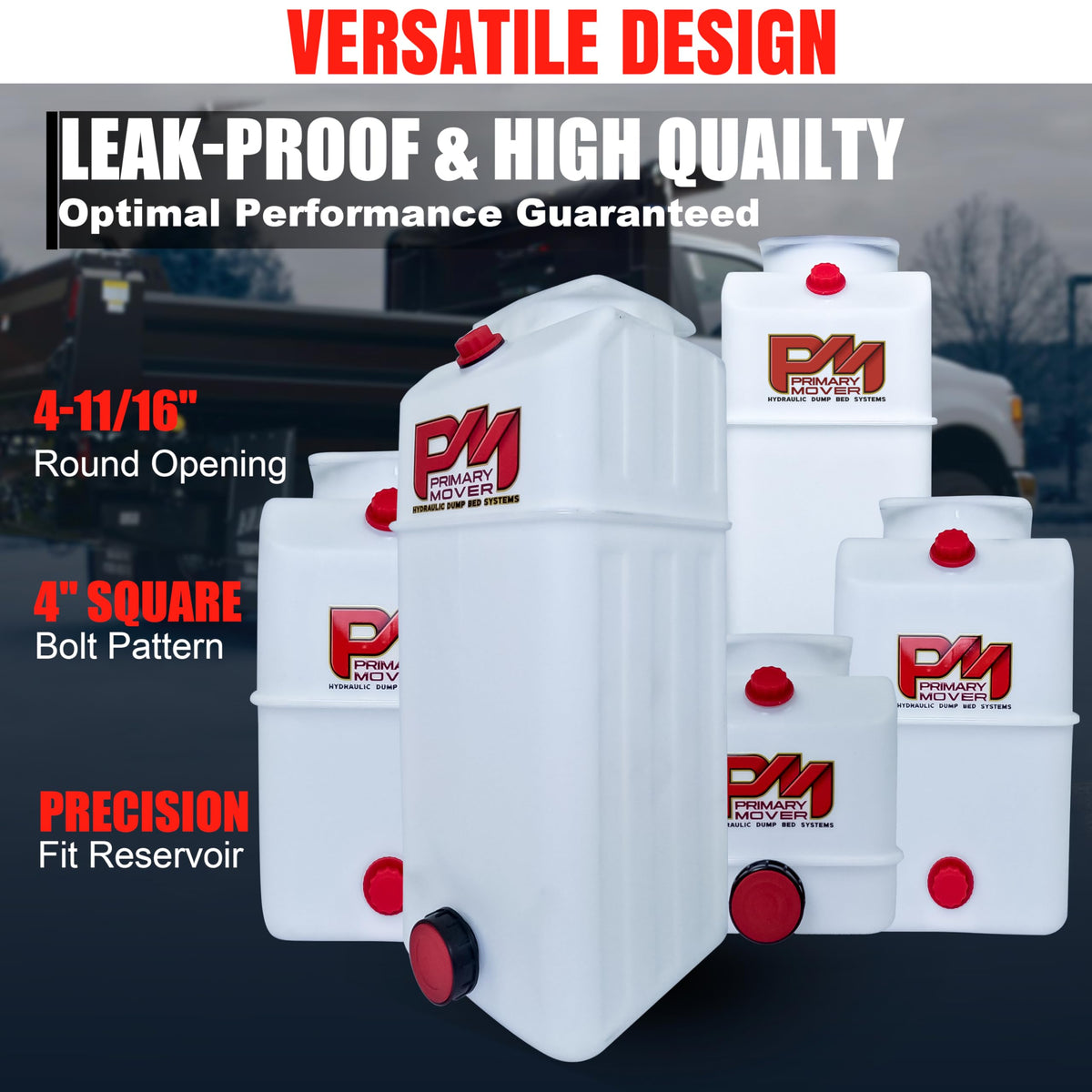 5 Quart Poly Hydraulic Replacement Reservoir P7643