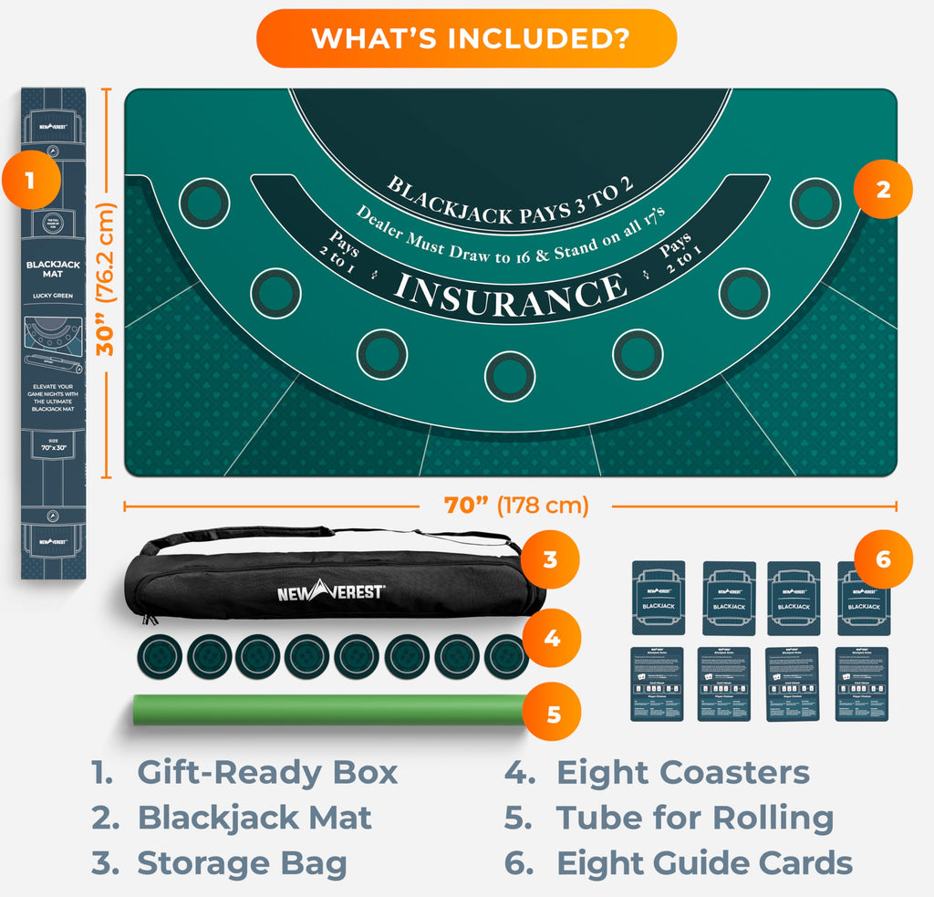 Blackjack Mat 70" x 30" F580