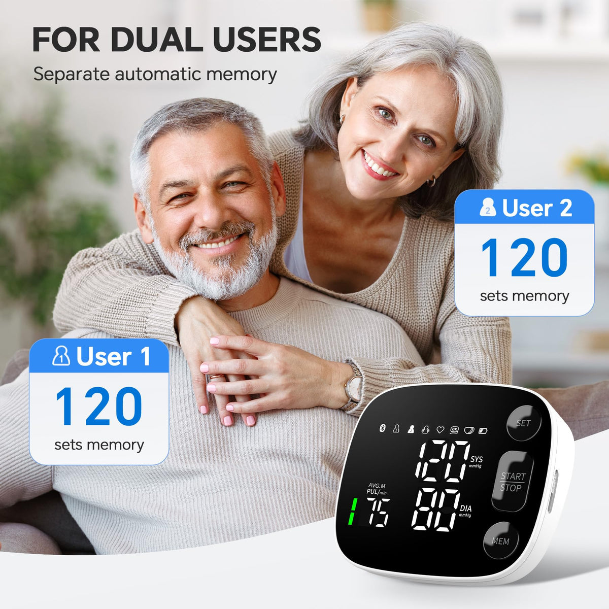 Blood Pressure Monitor Bluetooth Upper Arm M89204