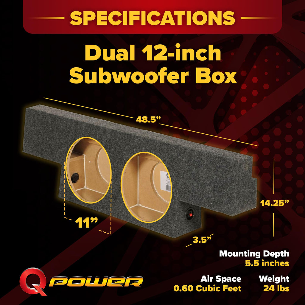 Dual 12in Subwoofer Enclosure J260
