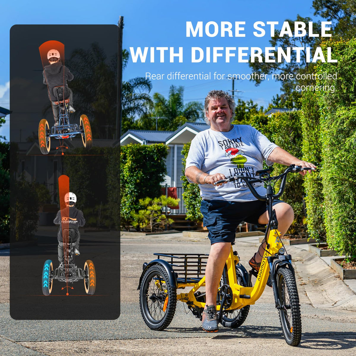 Folding Electric Tricycle 750W 48V 20Ah UL2849 A69633