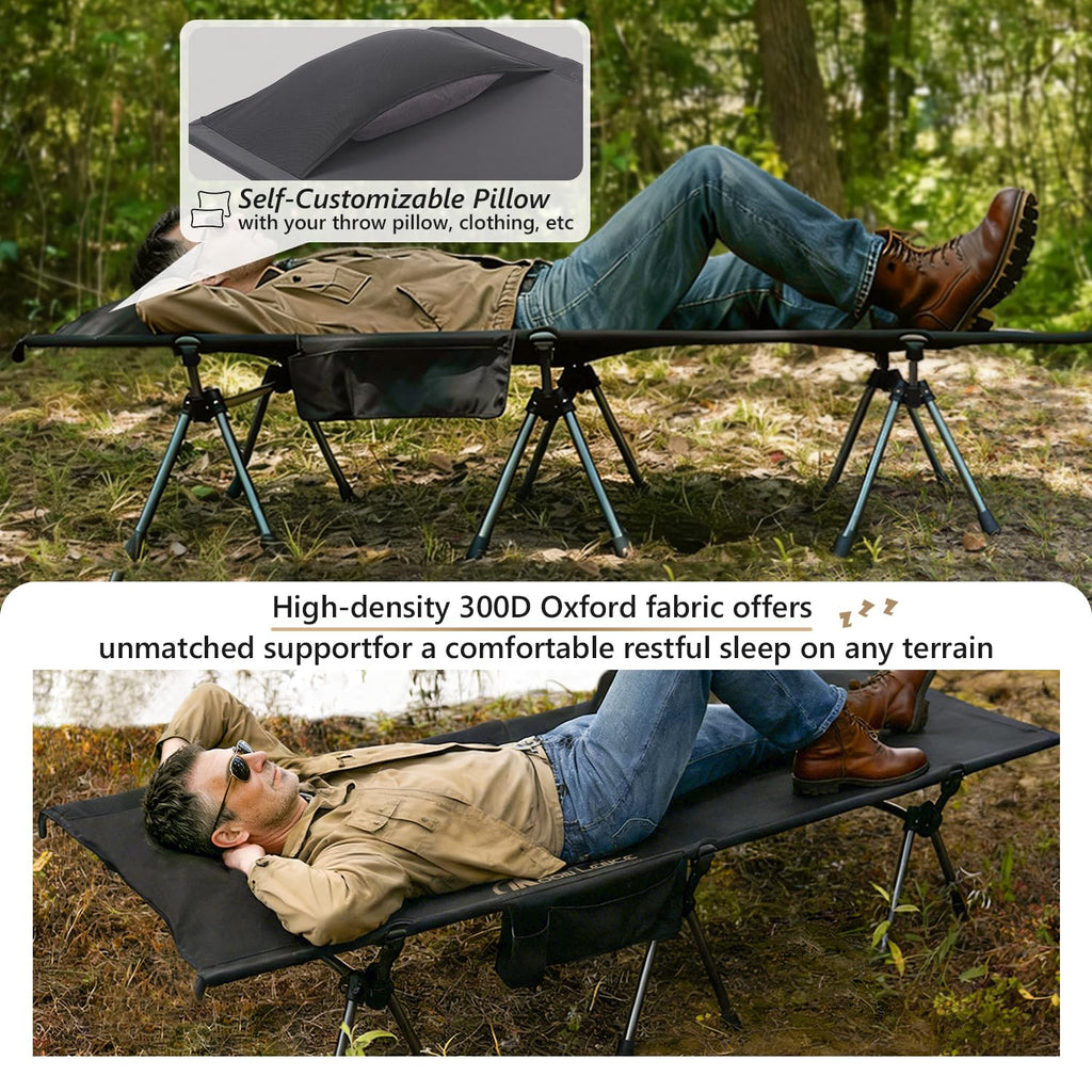 Height Adjustable Folding Camping Cot Q3589