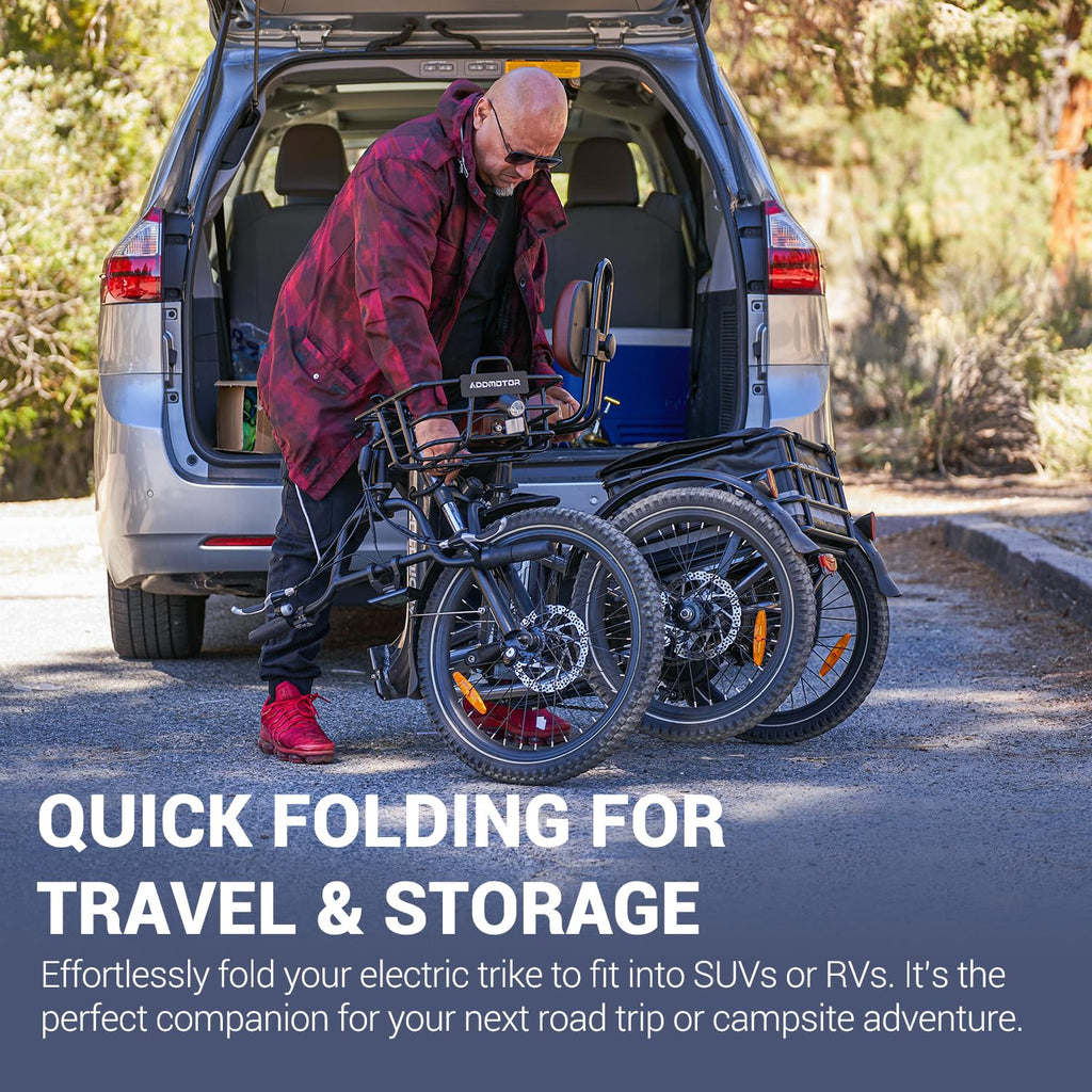 Folding Electric Tricycle 750W 48V 20Ah UL2849 A69633