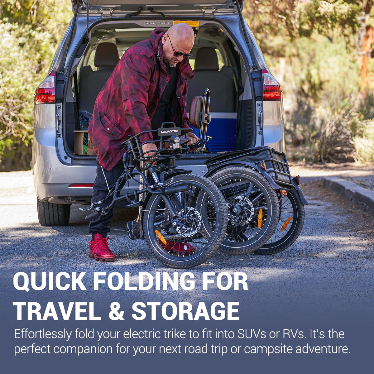 Folding Electric Tricycle 750W 48V 20Ah UL2849 A69633