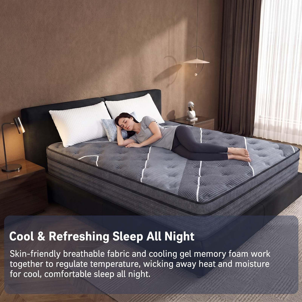 12 Inch Full Size Hybrid Mattress E20595