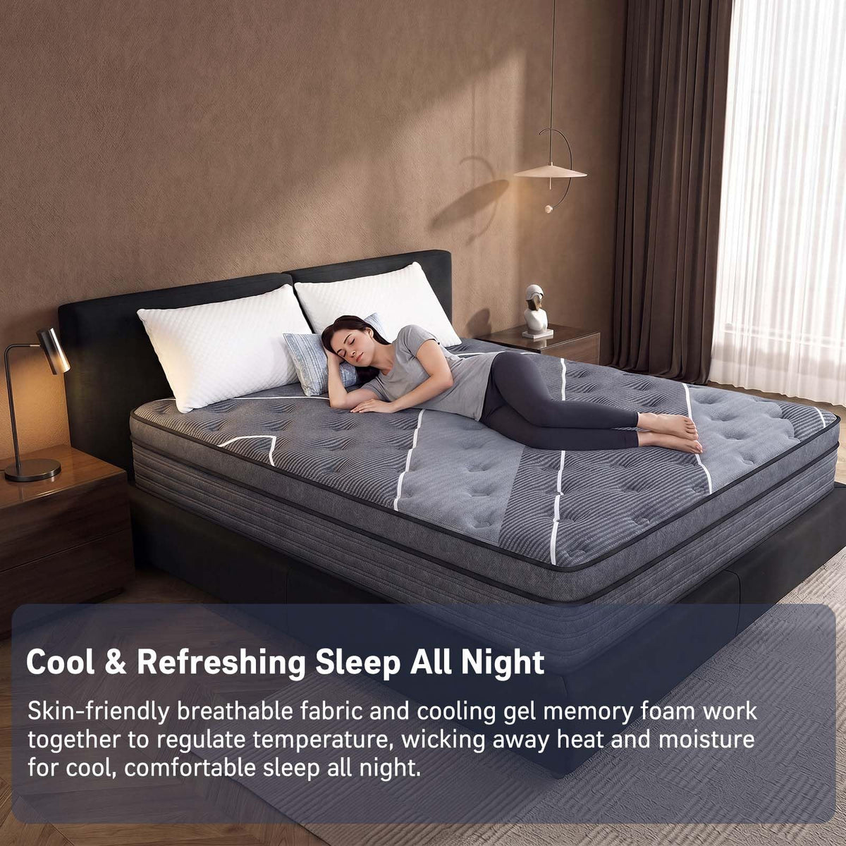 12 Inch Full Size Hybrid Mattress E20595