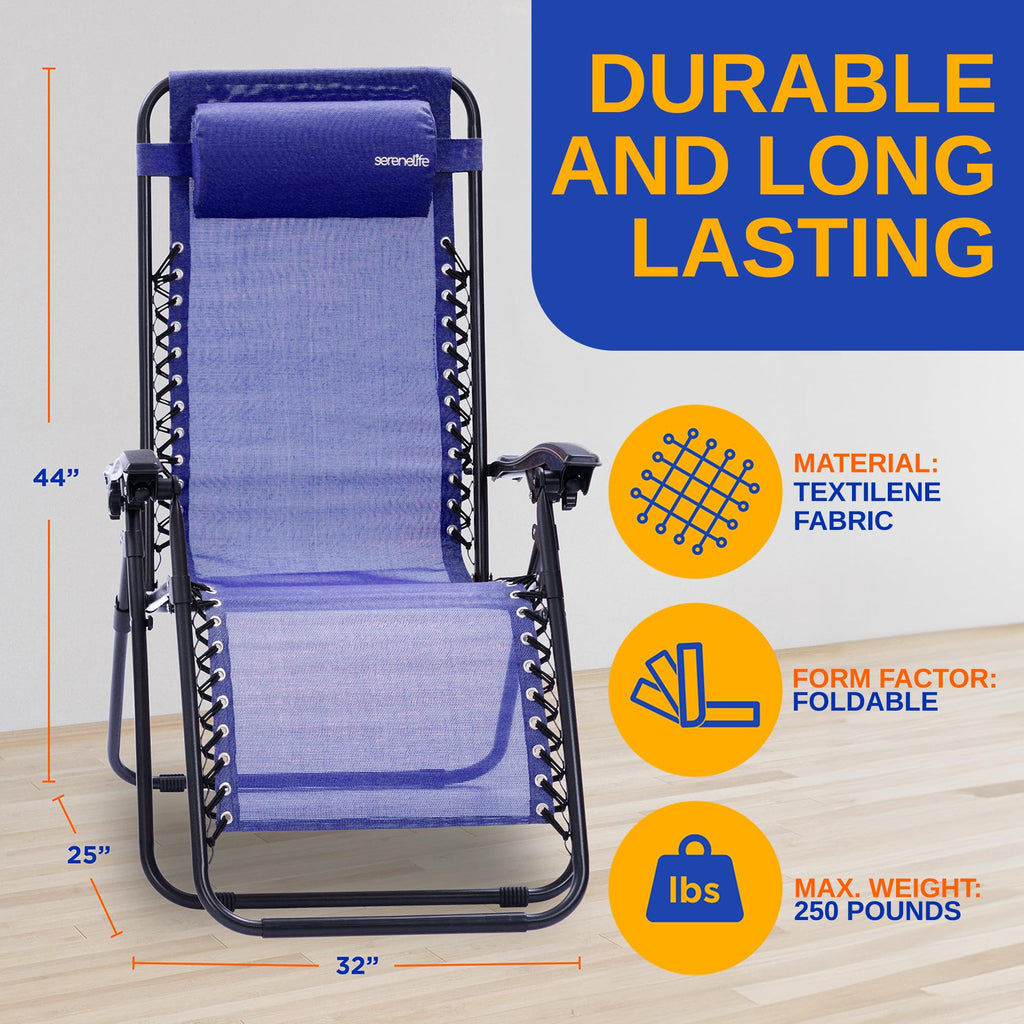 Zero Gravity Lounge Chair Set with Table T49075