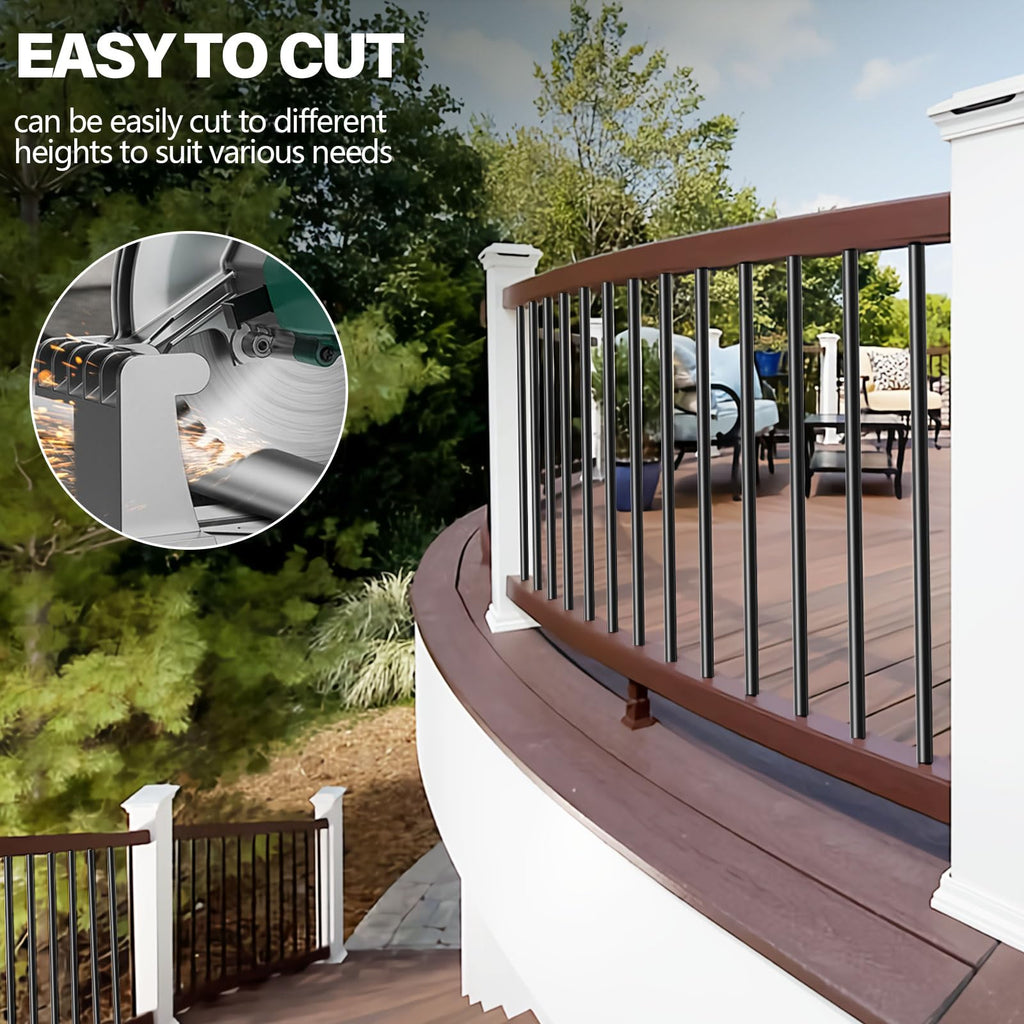 51 Pack 36" Black Aluminum Deck Balusters I961