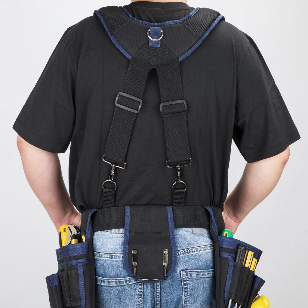 Adjustable Tool Belt with Magnetic Wristband and Pouch Pocket X98596