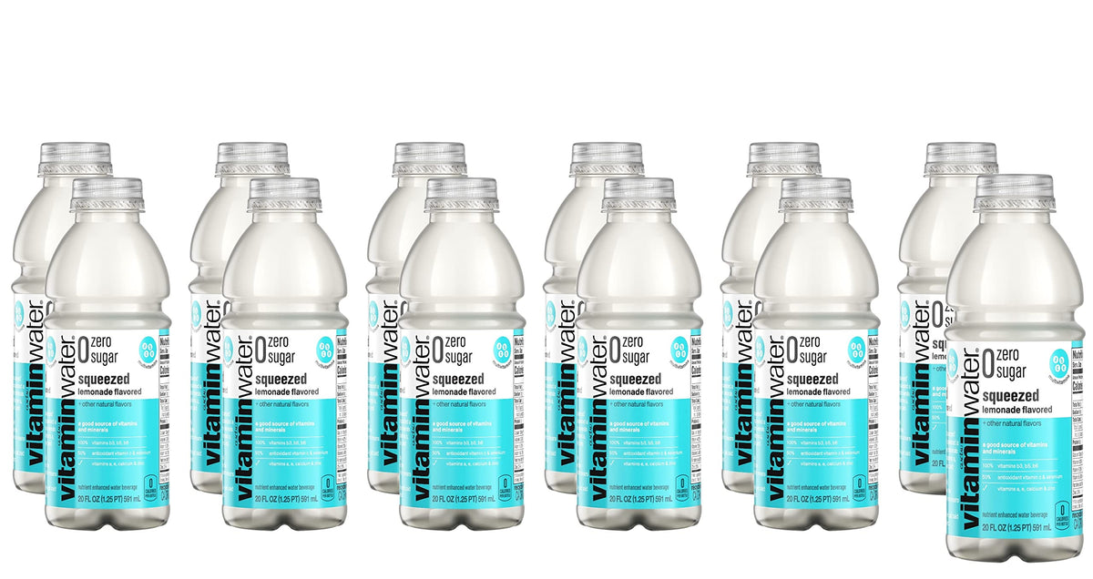 20 Fl Oz Vitamin Water ZERO Sugar Lemonade Pack of 12 P330