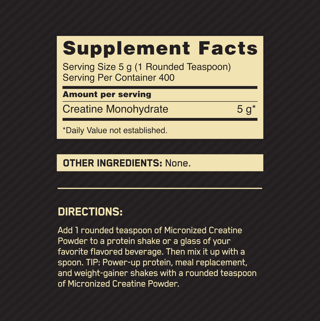 Unflavored Micronized Creatine Monohydrate Powder 400 Servings X244293