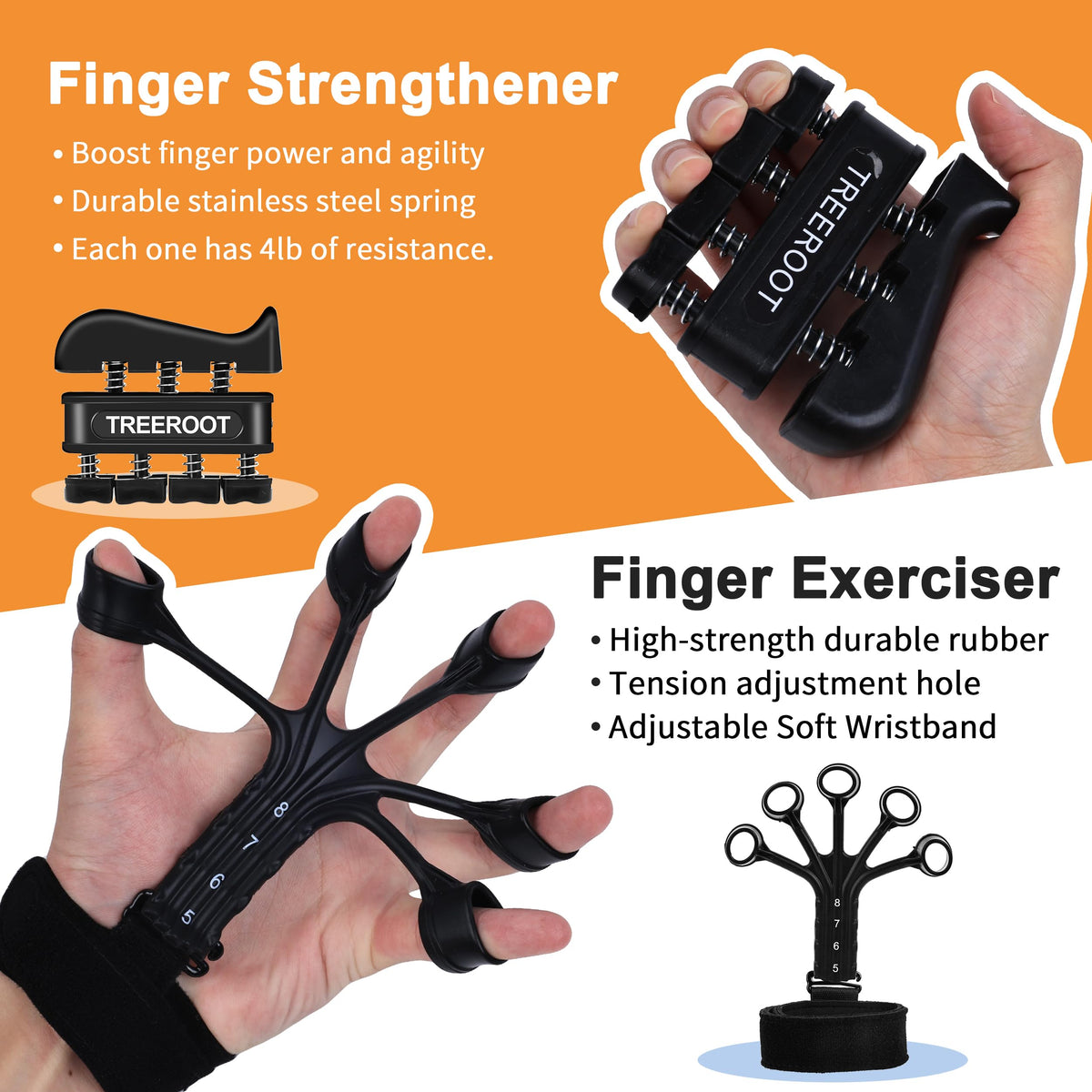 5PCS Grip Strength Trainer Kits J362