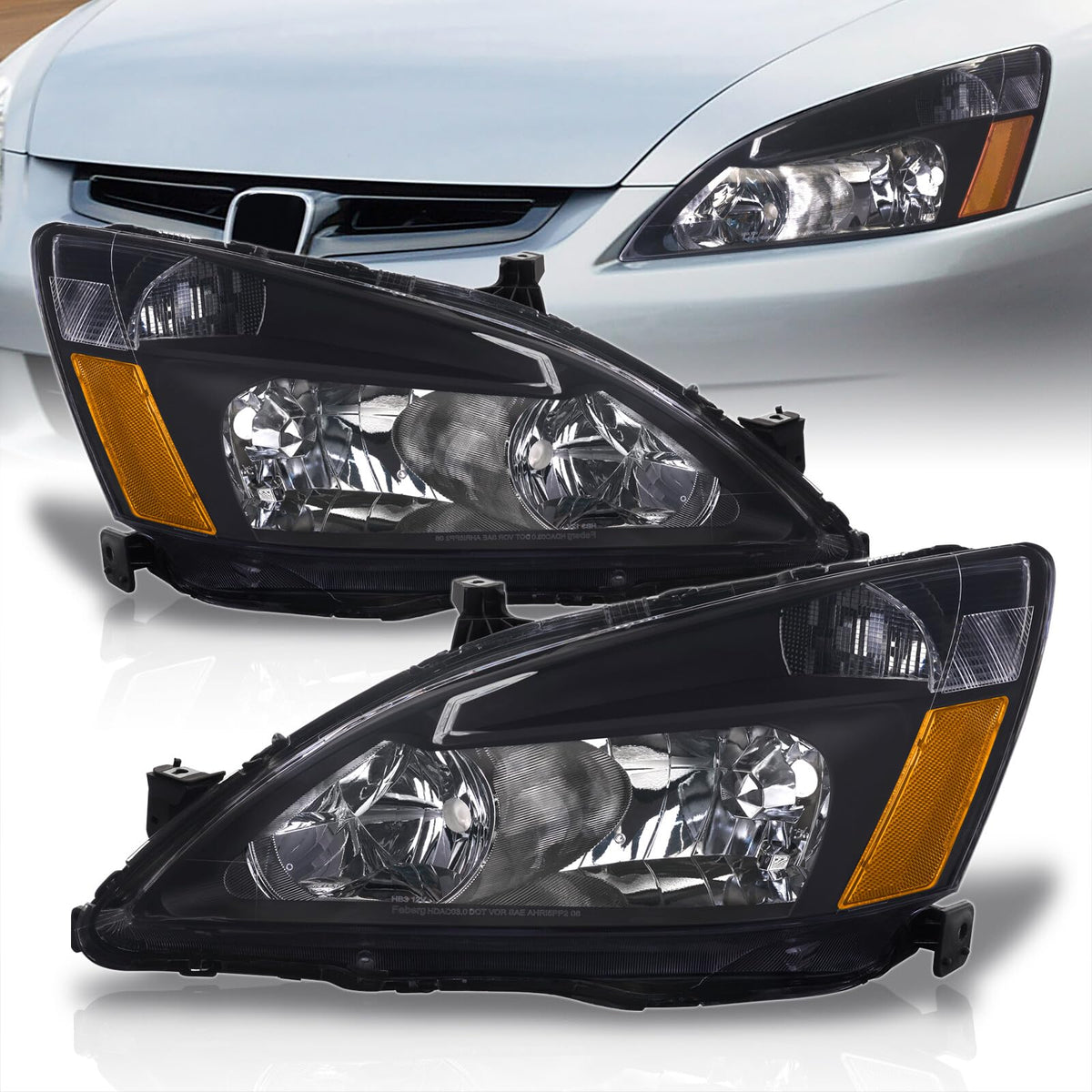 Headlights Assembly Left+Right Pair Q7445