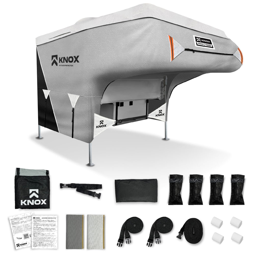 RV Truck Camper Cover with Ladder Cover and Gutter Cover R17990