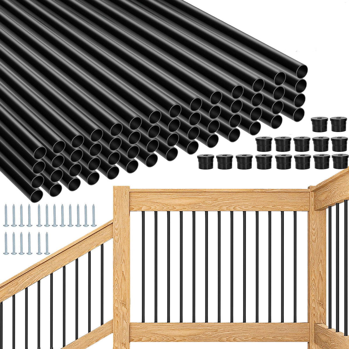 51 Pack 36" Black Aluminum Deck Balusters I961