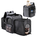 Double Side Expandable Cat Backpack Carrier with Breathable Mesh L68233