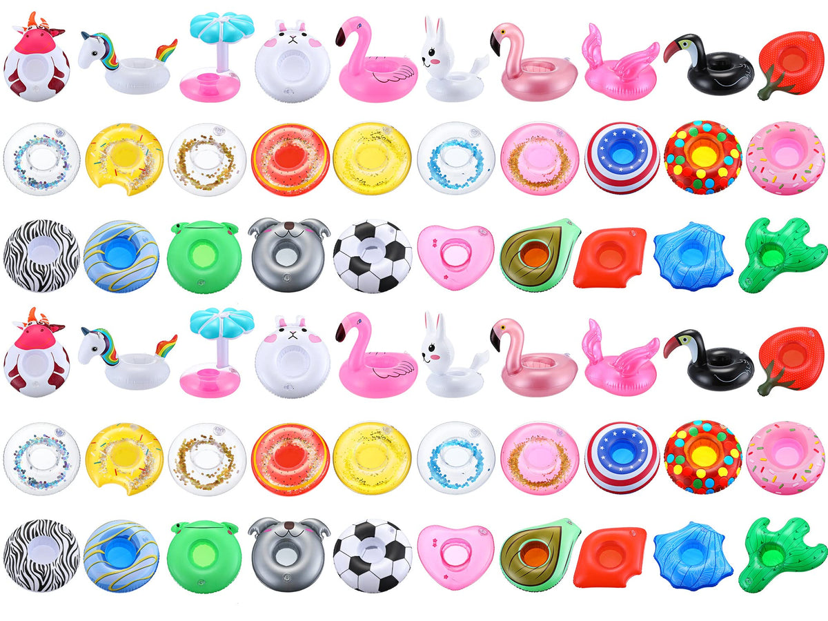 60 Pcs Inflatable Drink Holder V9196