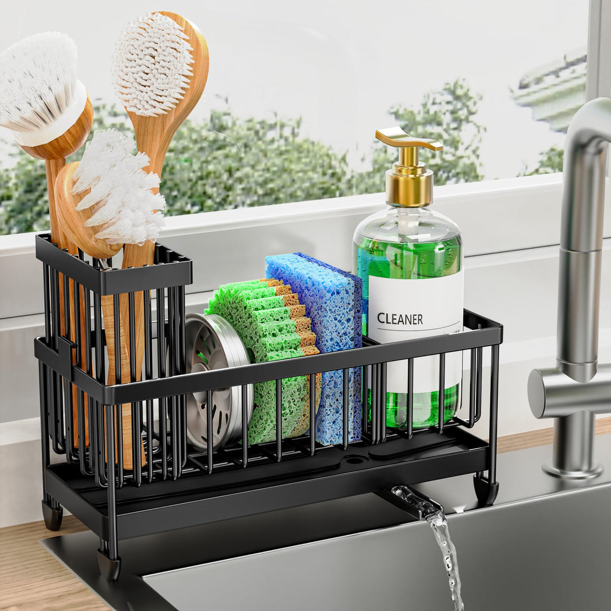 Sponge Holder with Brush Holder L495