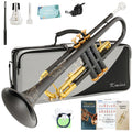 Bb Standard Trumpet with Case, Mouthpiece, Mute, Cleaning Kit D9975