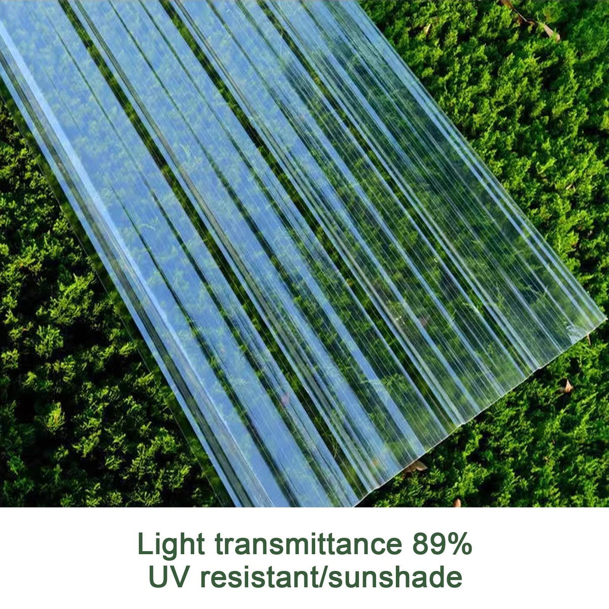 Corrugated Fiberglass Roofing Panels 8 pcs 35x63in P534