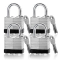 4 Pack Keyed Alike Pad Locks W540416