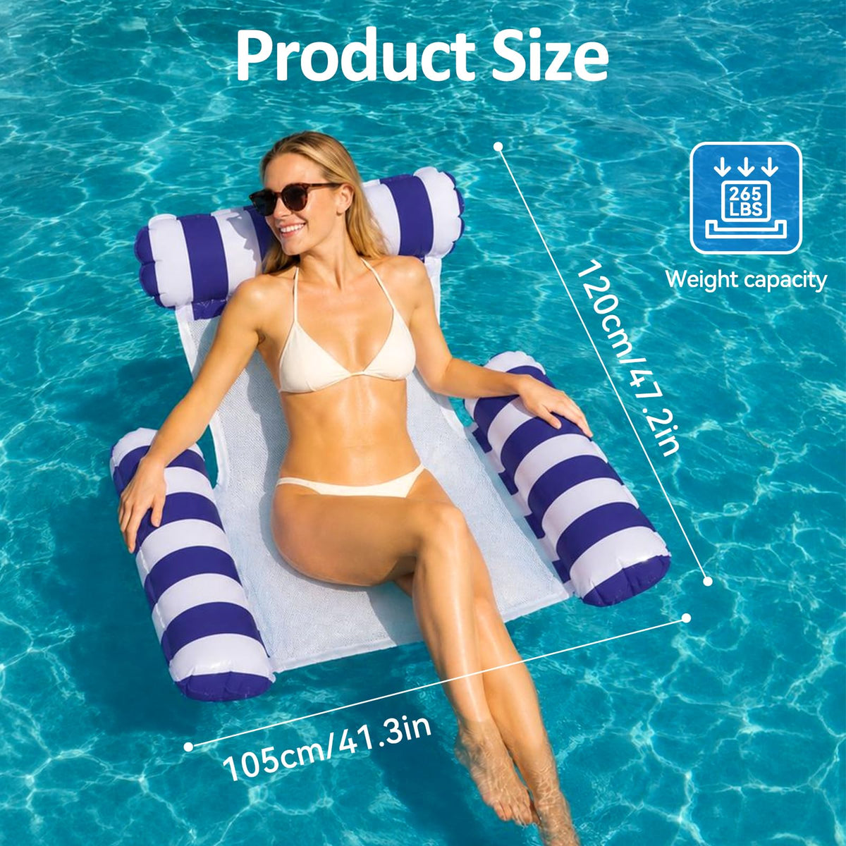 2 Pack Inflatable Pool Float Chair C333