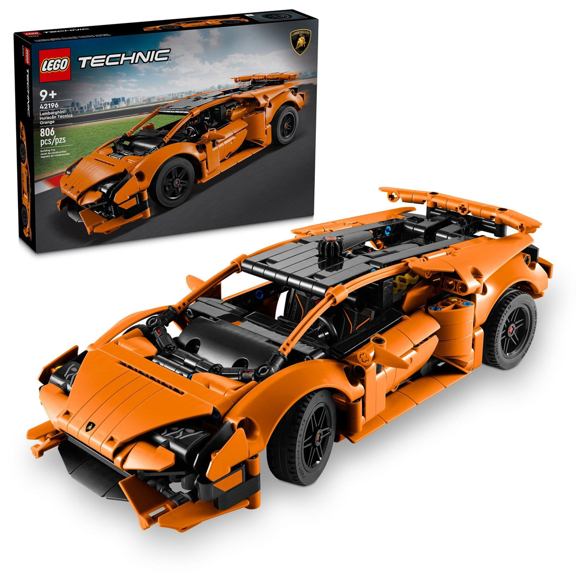 Orange Building Toy Car U6565