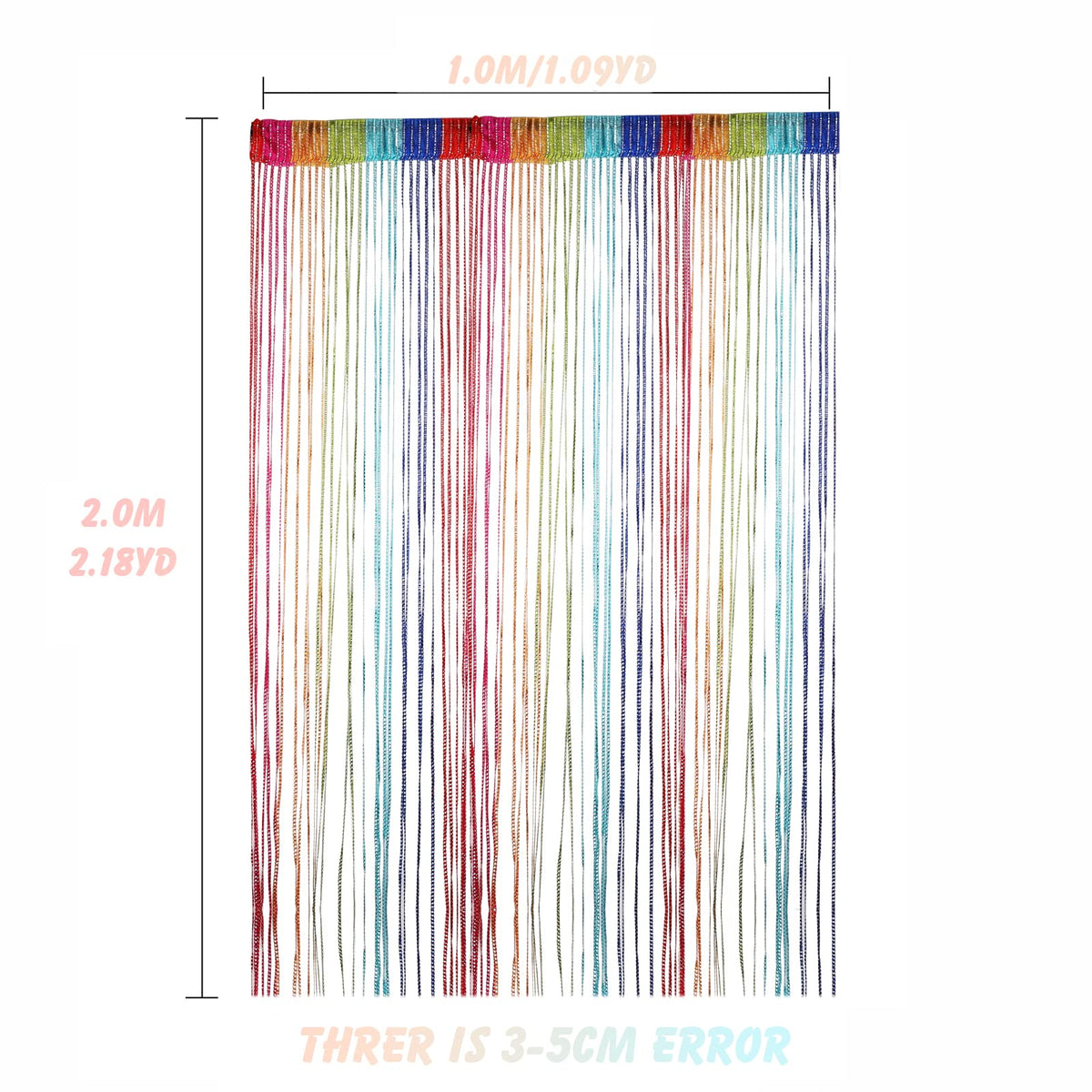 String Curtain Fringe Room Divider V463