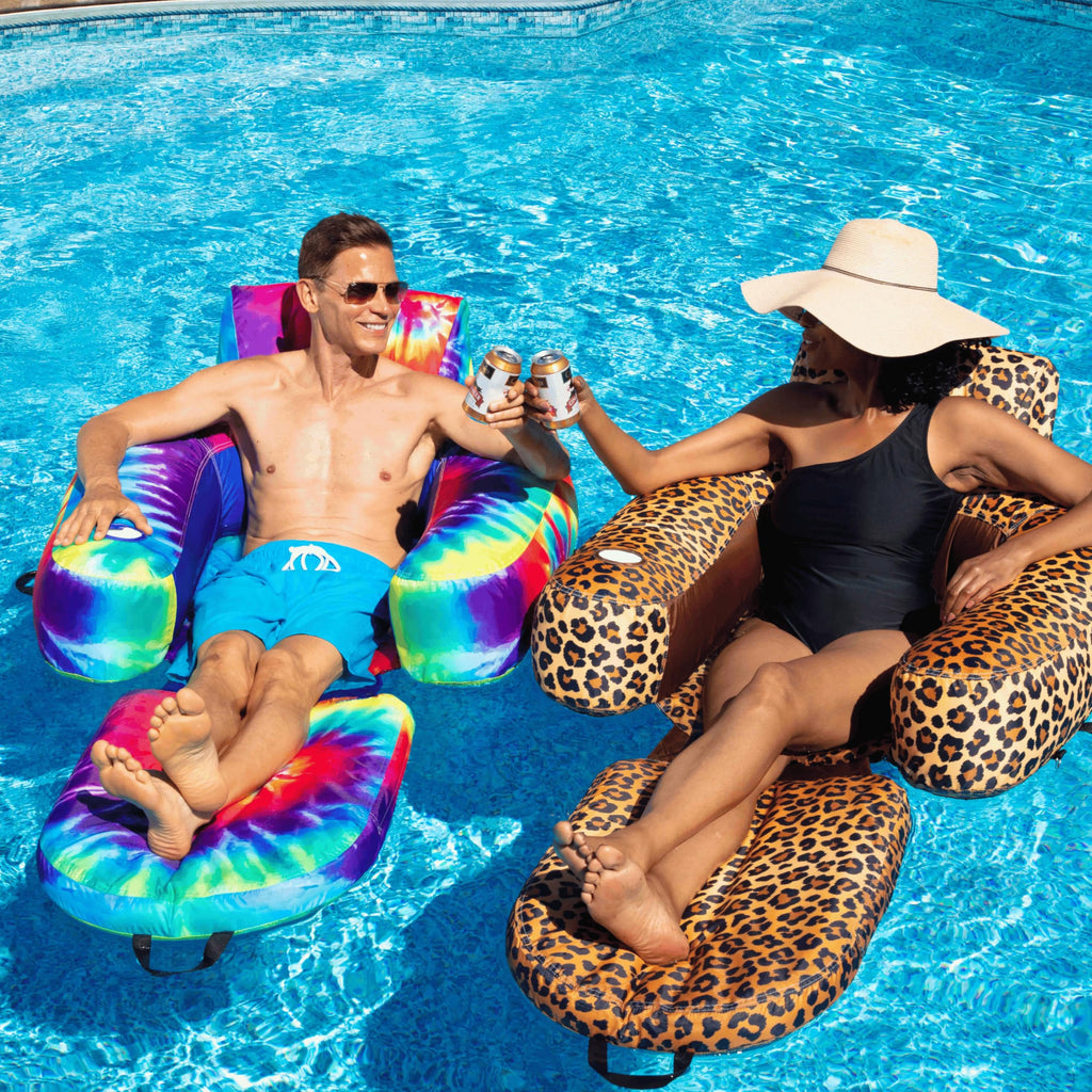 Inflatable Pool Lounger Floating Lounge Chair R7982