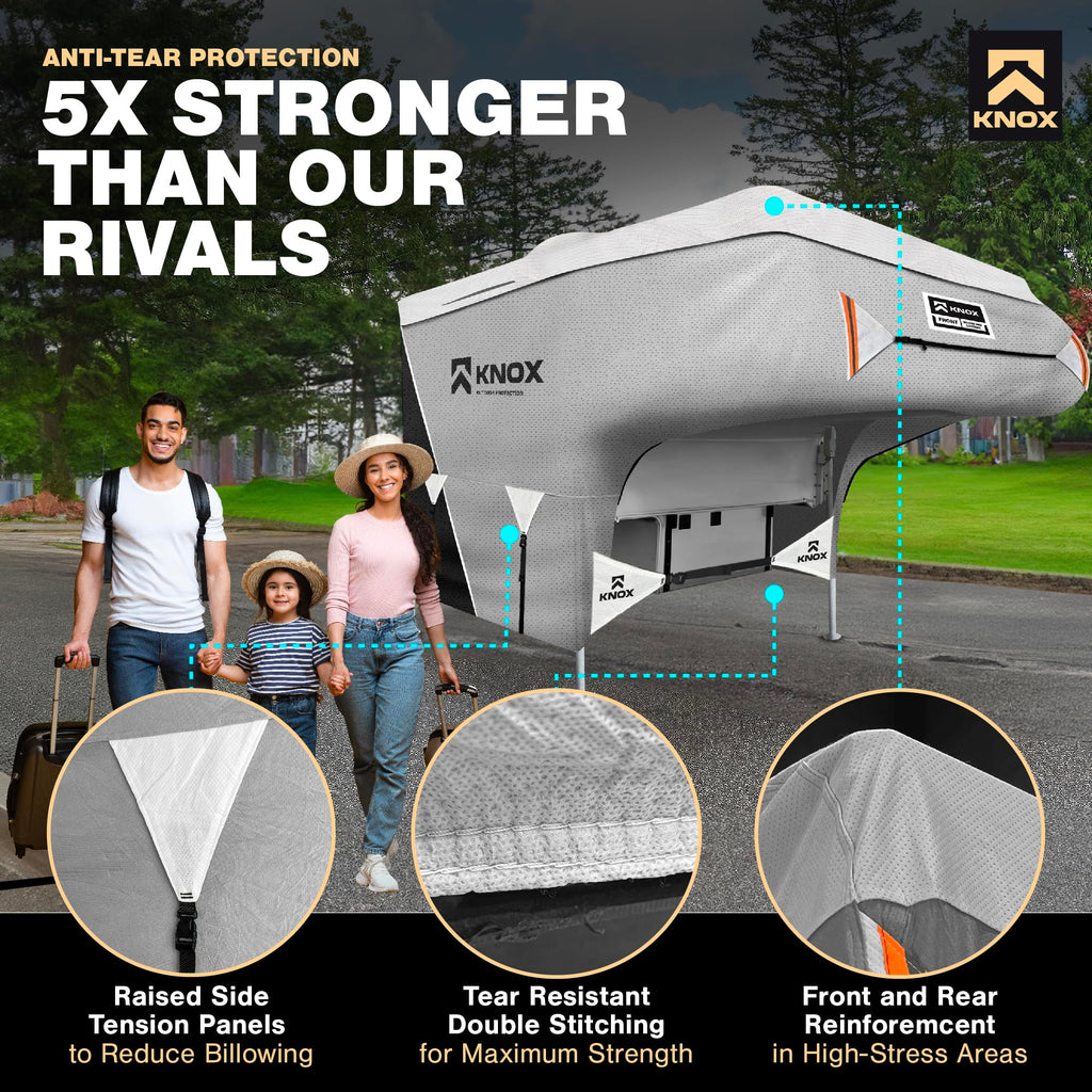 RV Truck Camper Cover with Ladder Cover and Gutter Cover R17990
