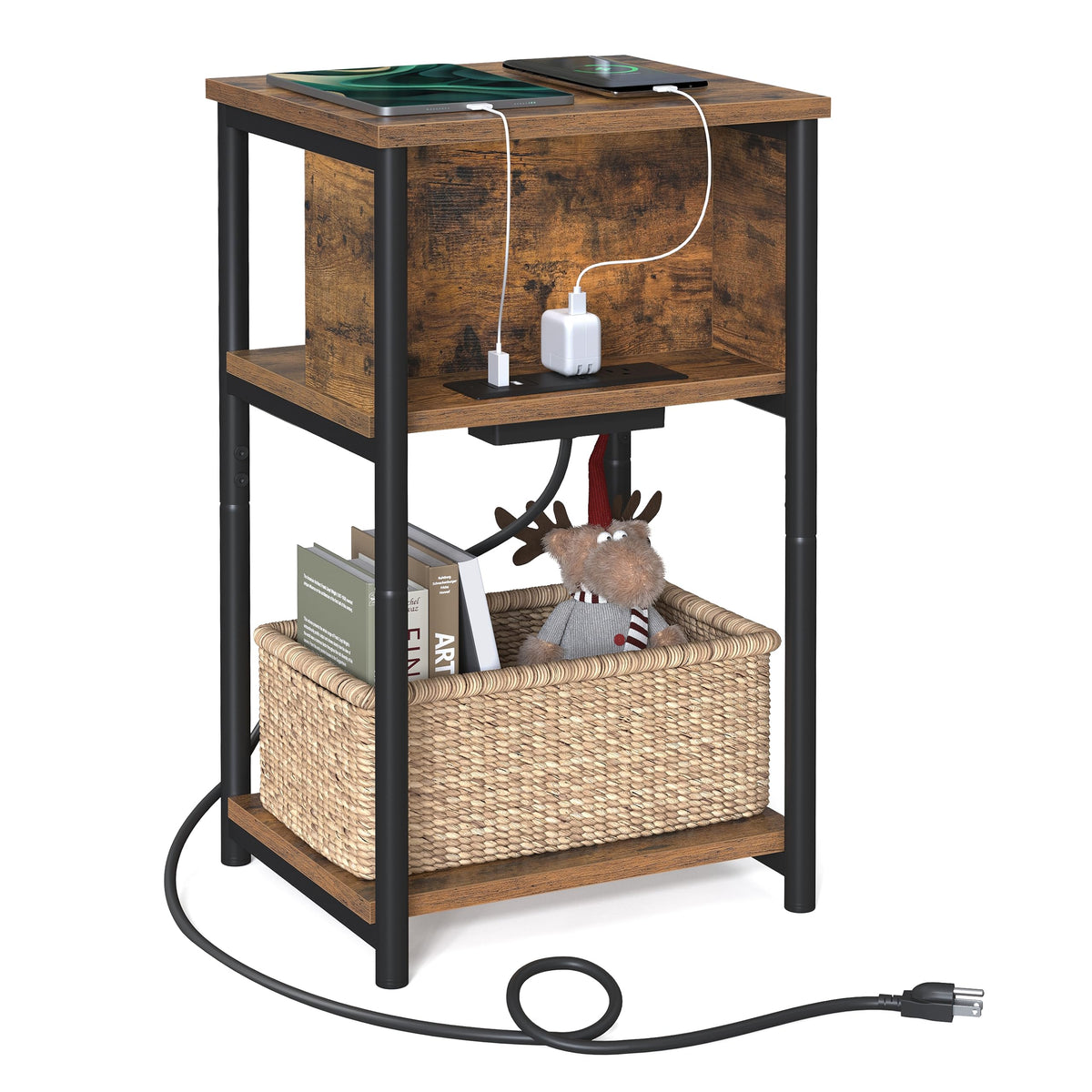 Side Table with Charging Station A800