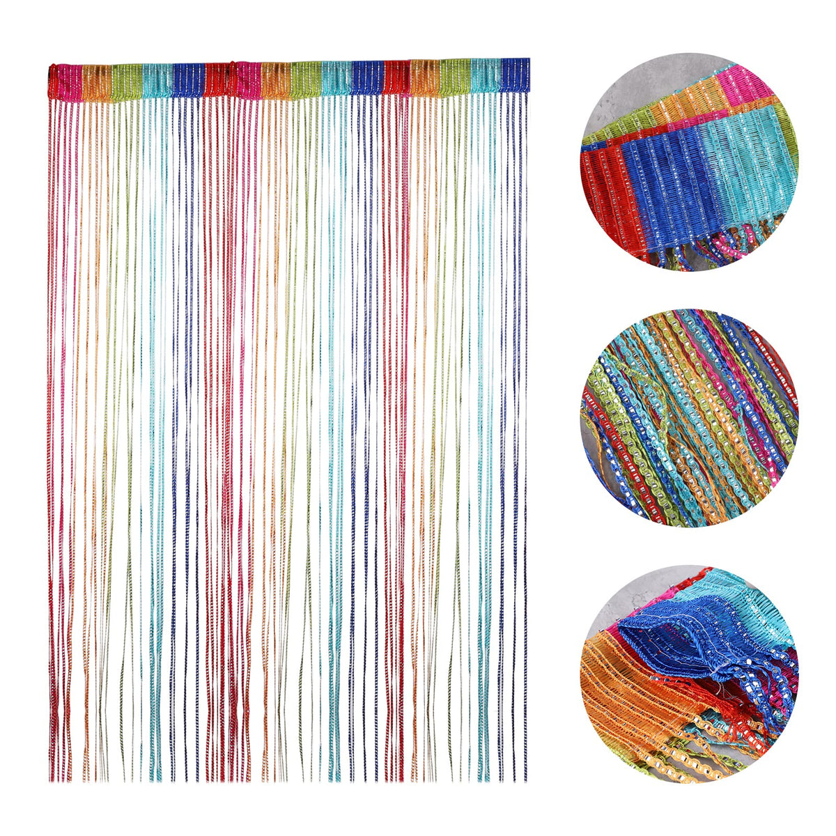 String Curtain Fringe Room Divider V463